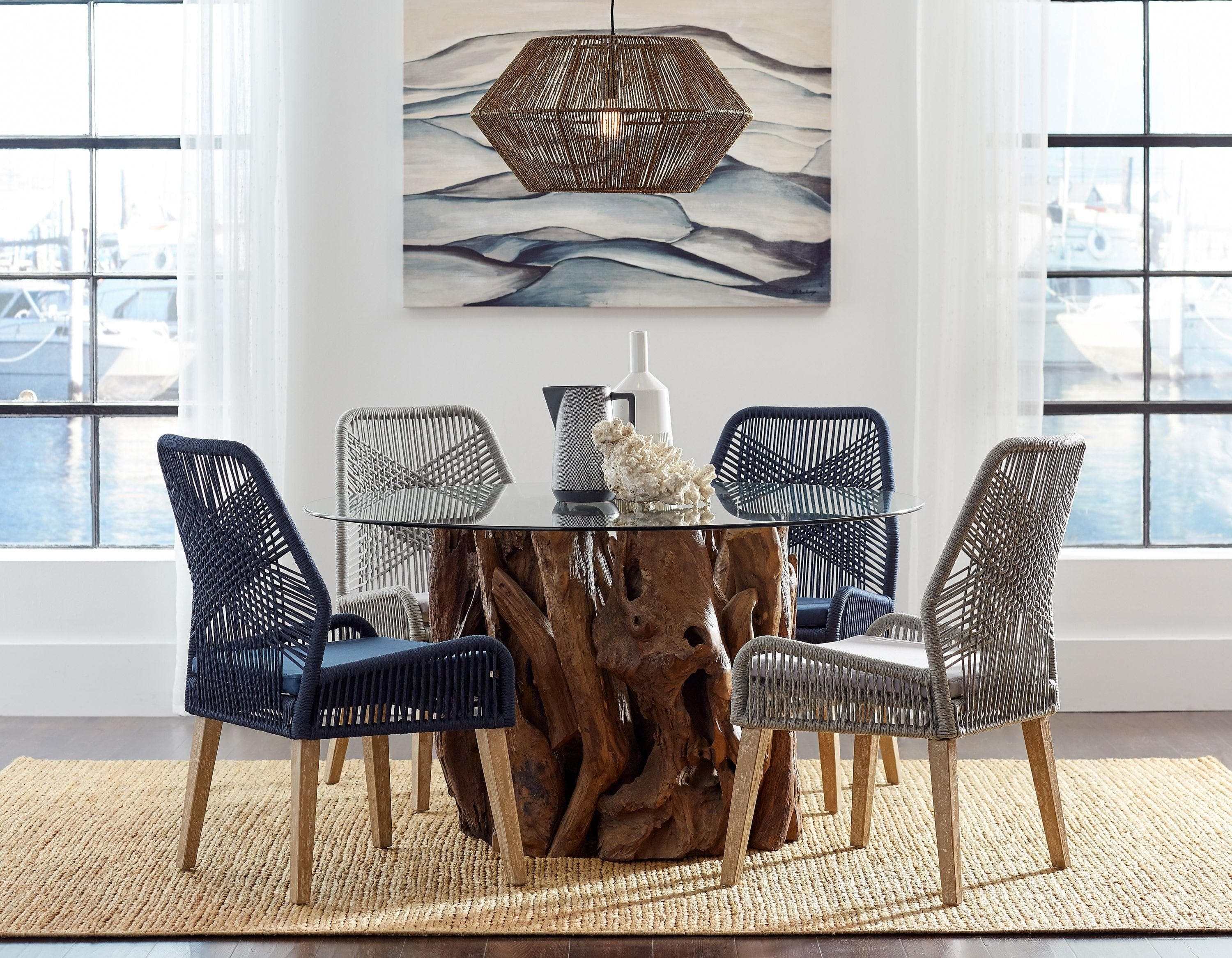 Teak dining room table and chairs sale
