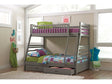 Ashton Grey Twin/Full Bunk Bed - Ornate Home