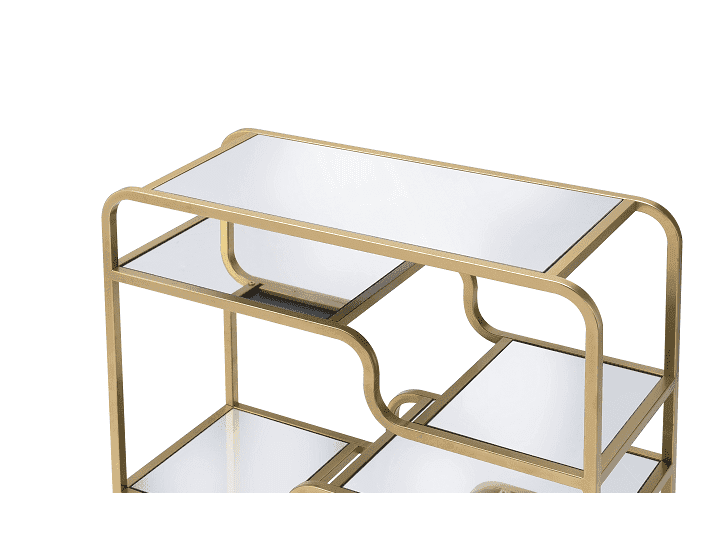 Astrid Gold & Mirror Sofa Table - Ornate Home