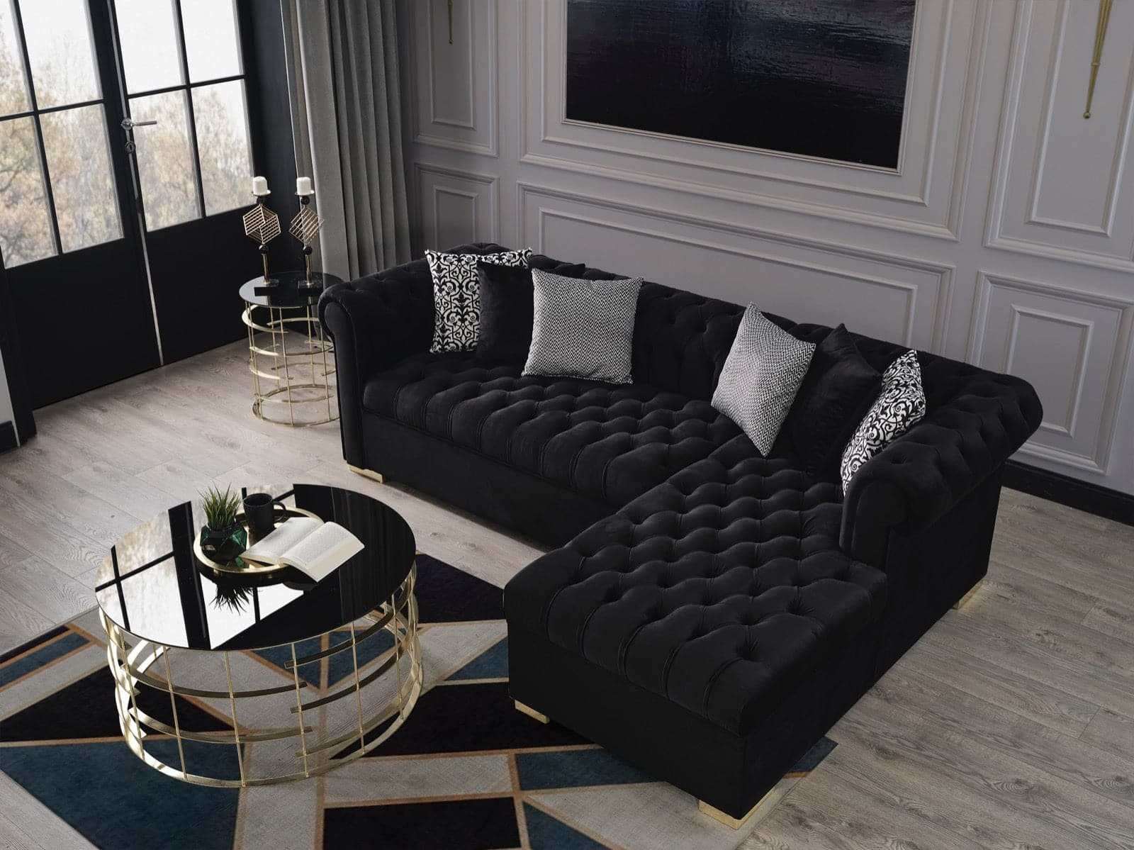 L Shape Sectional Sofa Ornate Furniture