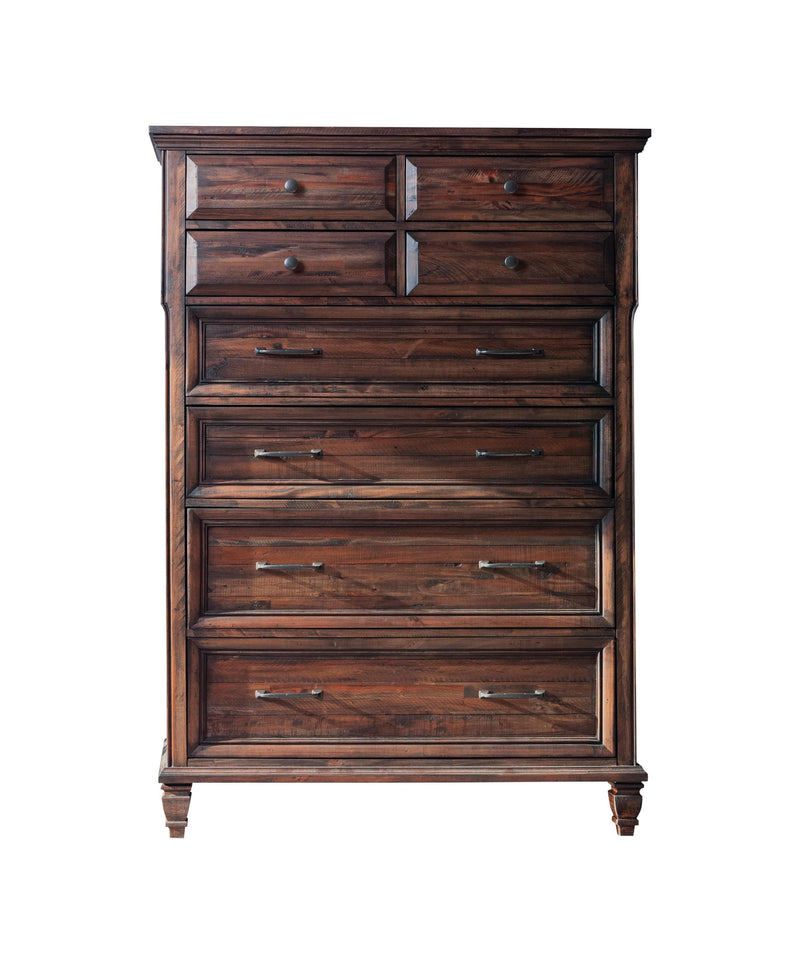 Avenue Weathered Burnished Brown Chest - Ornate Home