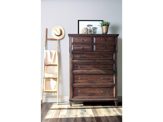 Avenue Weathered Burnished Brown Chest - Ornate Home