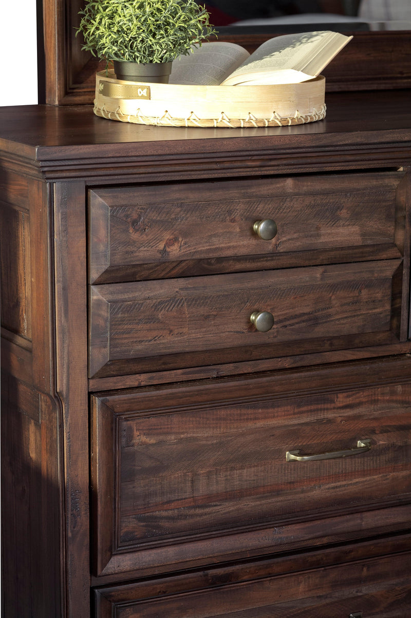 Avenue Weathered Burnished Brown Chest - Ornate Home