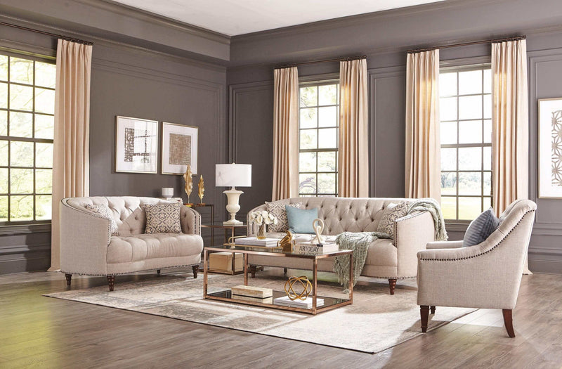 Avonlea Beige Living Room Set / 3pc - Ornate Home