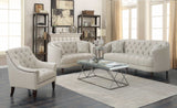 Avonlea Beige Stationary Loveseat - Ornate Home