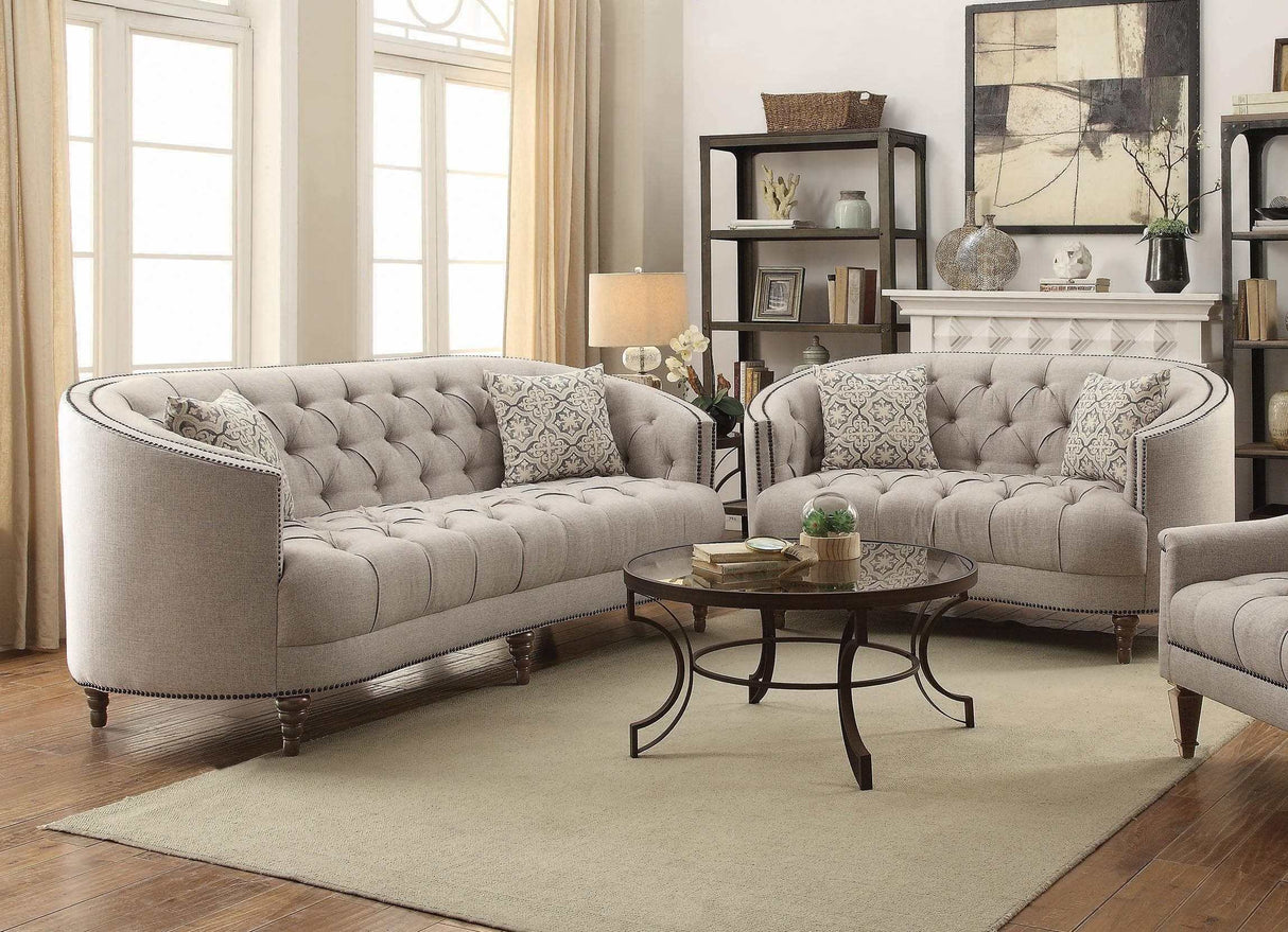 Avonlea Beige Stationary Sofa - Ornate Home