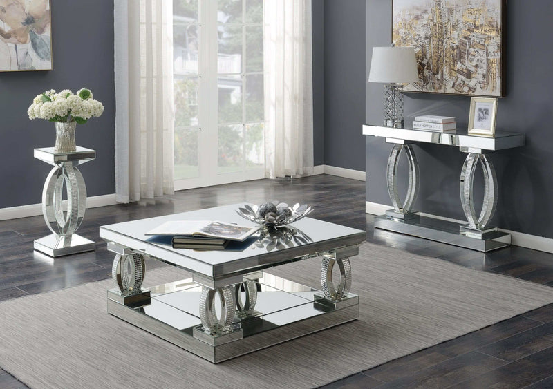 Avonlea - Clear Mirror - Square Coffee Table - Ornate Home