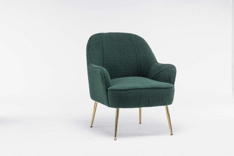 Volta Soft Antique Green Teddy Accent Chair - Ornate Home