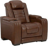 Backtrack Chocolate Power Recliner - Ornate Home