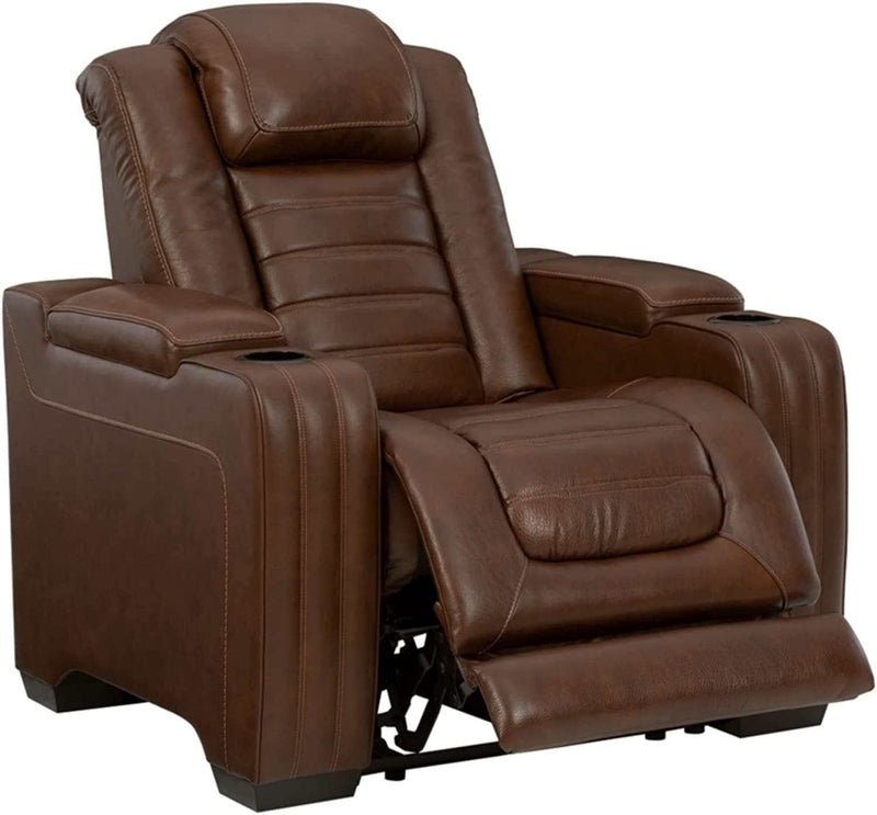 Backtrack Chocolate Power Recliner - Ornate Home
