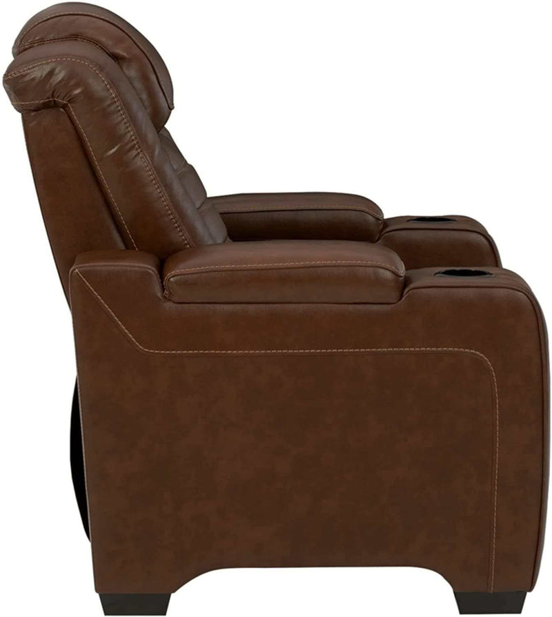 Backtrack Chocolate Power Recliner - Ornate Home