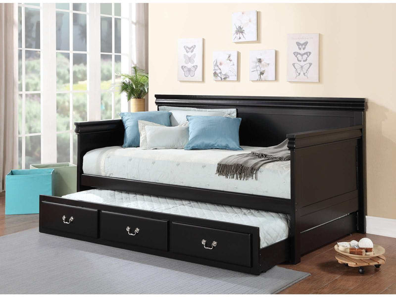 Bailee Black Daybed (Twin Size) - Ornate Home
