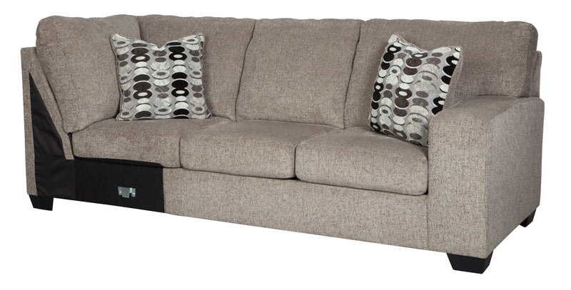 Ballinasloe Platinum 3pc Sectional Sofa w/ Chaise - Ornate Home