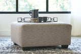 Ballinasloe Platinum Oversized Ottoman - Ornate Home