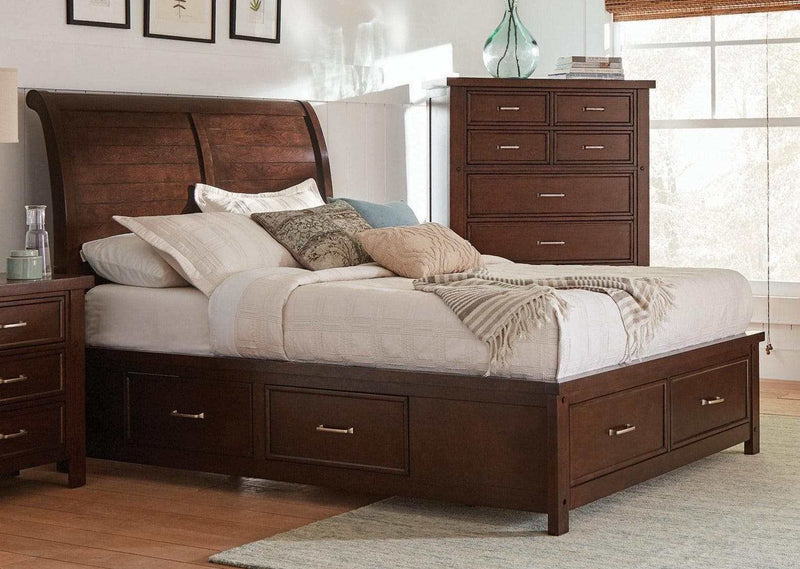 Barstow - Pinot Noir - Eastern King  Bed w/ Storage - Ornate Home
