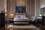 Barzini Black & Grey California King Bed - Ornate Home