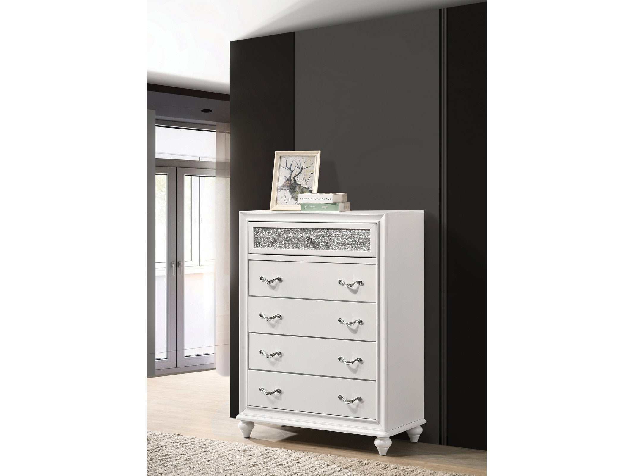 Barzini White Chest - Ornate Home