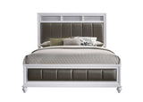 Barzini White Queen Panel Bed - Ornate Home