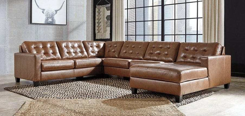 Baskove 4-Piece Sectional with Chaise - Ornate Home