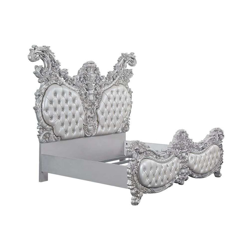 Valkyrie - Light Gold & Gray - Eastern King Bed - Ornate Home