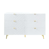 Gaines White High Gloss Dresser - Ornate Home