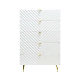 Gaines White High Gloss Chest - Ornate Home