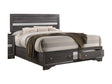 Matrix Gray Queen Storage Bed - Ornate Home