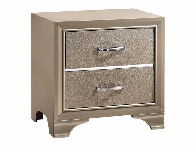 Beaumont Champagne Nightstand - Ornate Home