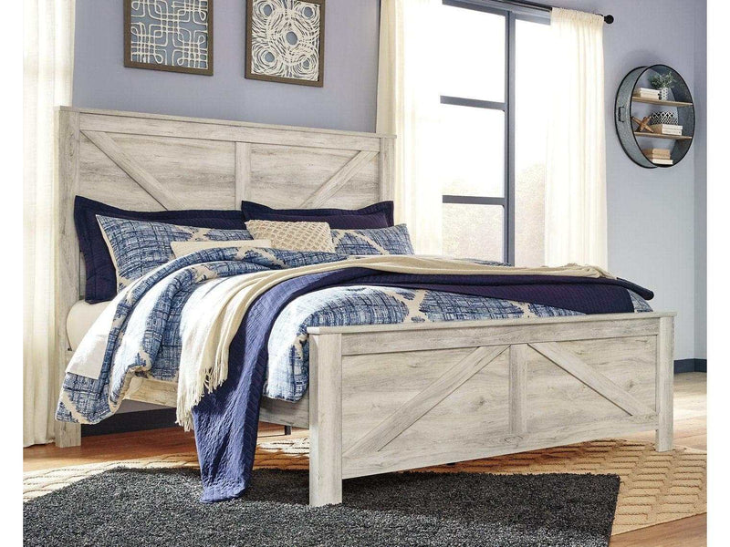Bellaby King Crossbuck Panel Bed - Ornate Home