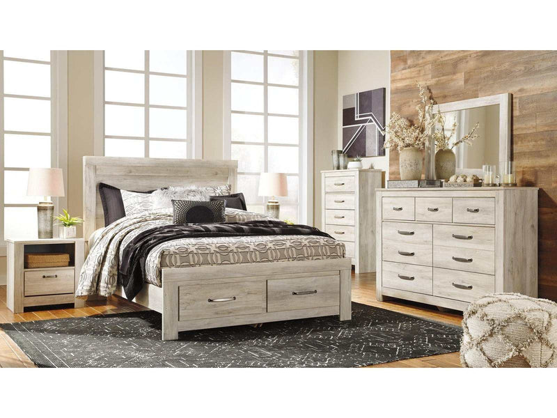Bellaby Queen Platform Bed with 2 Storage Drawers - Ornate Home