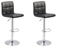 Bellatier Faux Leather Adjustable Height Bar Stools - Ornate Home