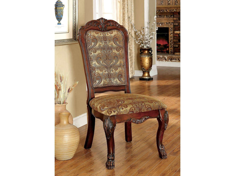 Medieve Cherry Side Chair (Set of 2) - Ornate Home