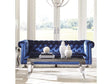 Bleker Blue Stationary Sofa - Ornate Home