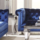 Bleker Blue Stationary Sofa - Ornate Home