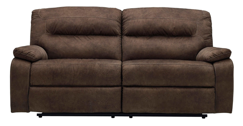 Bolzano Coffee Microfiber Manual Reclining Sofa - Ornate Home