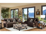 Bonaventura Brown Stationary Sofa & Loveseat 2pc - Ornate Home