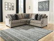 Bovarian Stone 2pc Sectional L Shape Sofa - Ornate Home