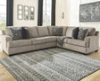 Bovarian Stone 3pc Sectional L Shape Sofa - Ornate Home