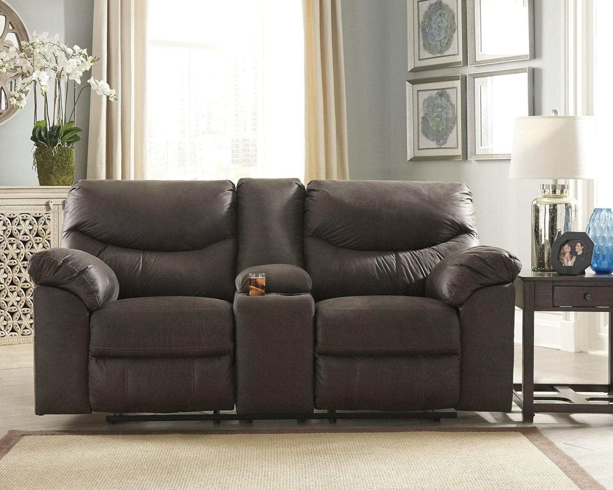 Boxberg Reclining Loveseat with Console - Ornate Home