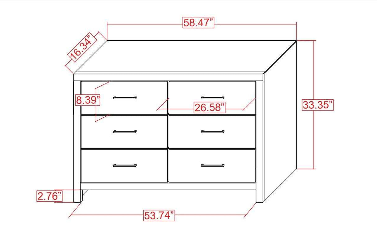 Brantford Barrel Oak Dresser - Ornate Home