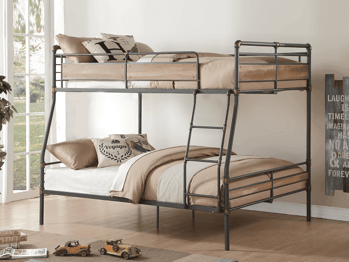 Brantley II Sandy Black/Bronze Full XL/Queen Bunk Bed - Ornate Home