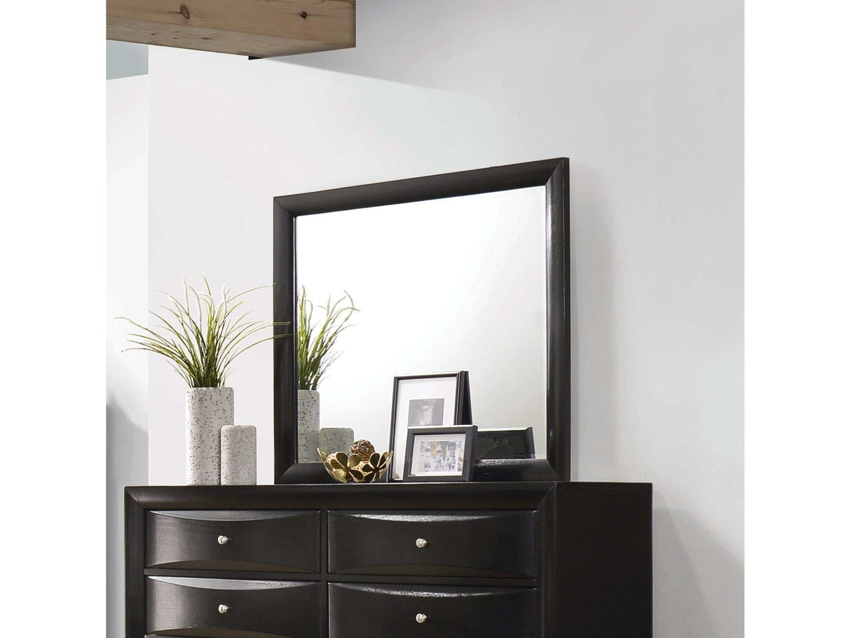 Briana Black Rectangle Dresser Mirror - Ornate Home