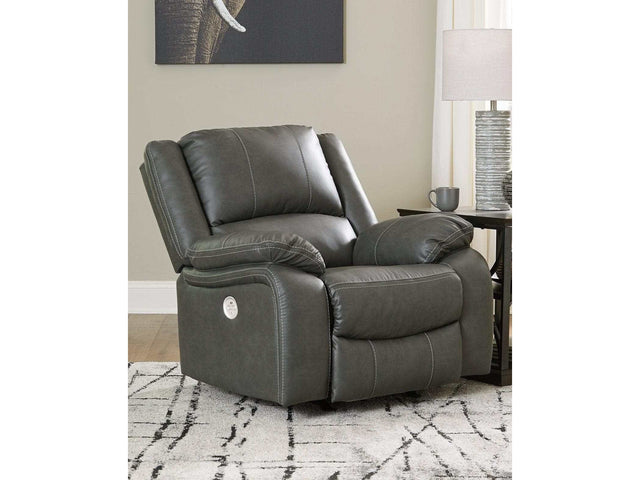 Calderwell Gray Power Recliner - Ornate Home