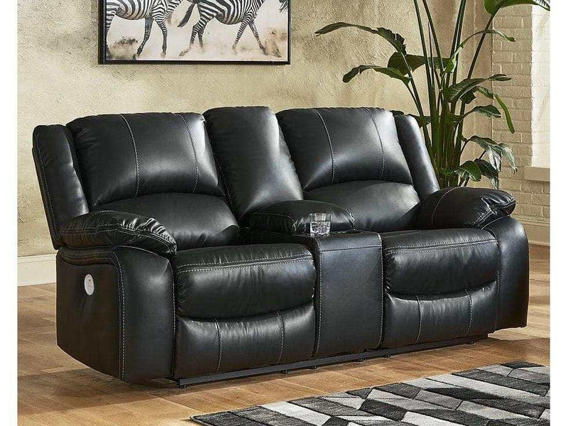 Calderwell Power Reclining Loveseat with Console - Ornate Home