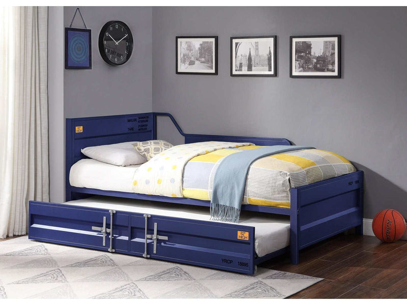 Cargo Blue Daybed & Trundle (Twin Size) - Ornate Home