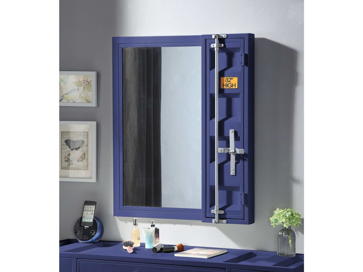 Cargo Blue Vanity Mirror - Ornate Home