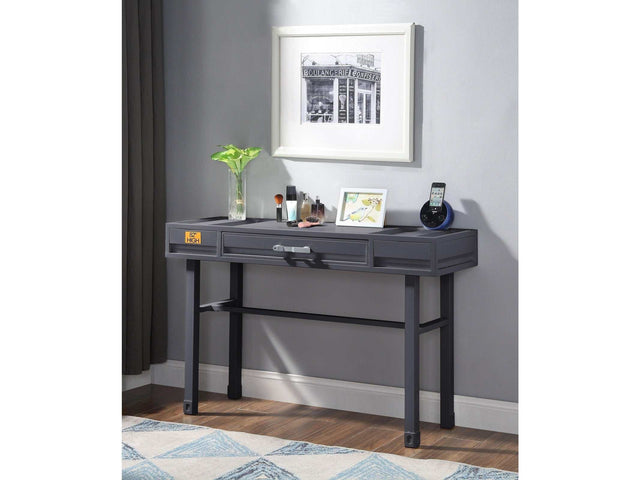 Cargo Gunmetal Vanity Desk - Ornate Home