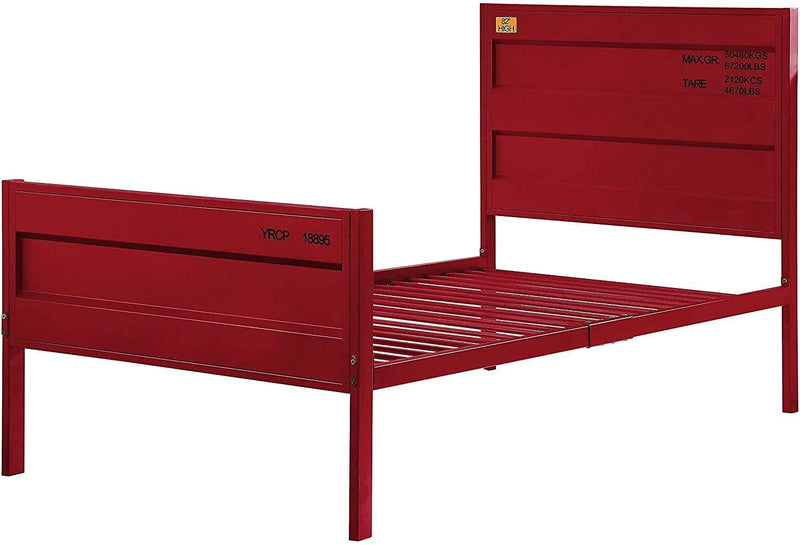 Cargo Red Twin Bed - Ornate Home
