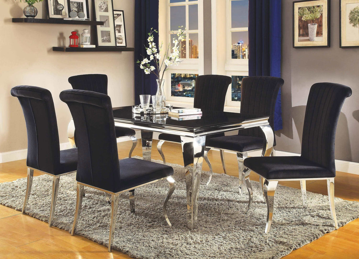 Carone Black Dining Table - Ornate Home