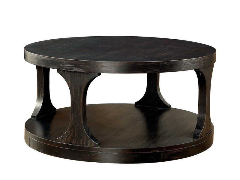 Carrie Antique Black Coffee Table - Ornate Home